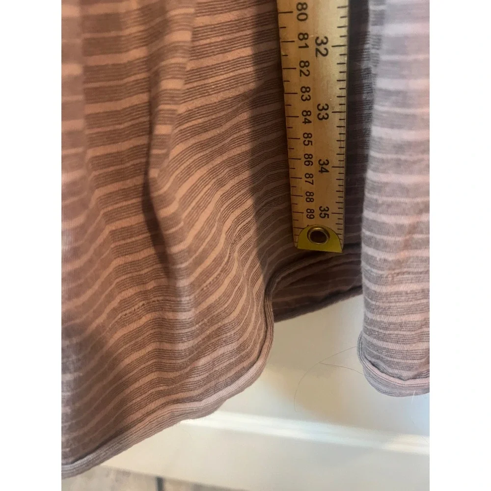 Marc Jacobs Womens Striped Drop Waist Ruffle Hem Dress Brown Size S - Picture 4 of 6